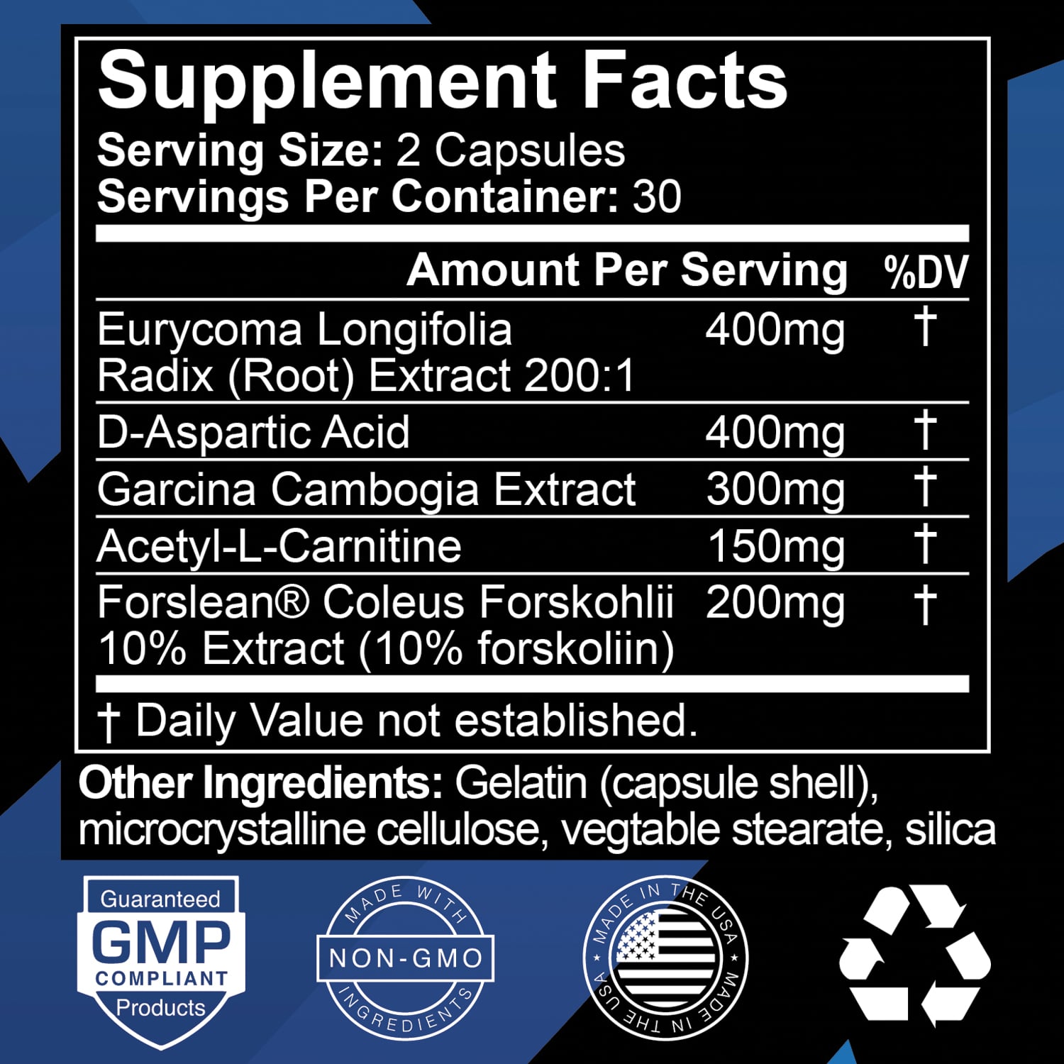 UltraMax T Supplement Facts